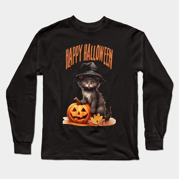 Halloween For Women Long Sleeve T-Shirt by MckinleyArt